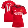 Camiseta de fútbol Manchester United Eriksen 14 Primera Equipación 23-24 - Mujer